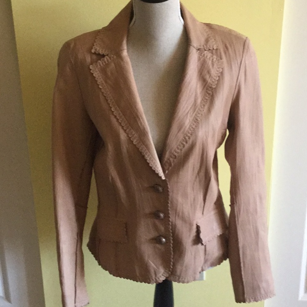 CACHE’ 100% Lamb Leather Jacket SZ 10